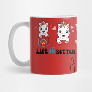 Life is better in a tutu unicorn Mug